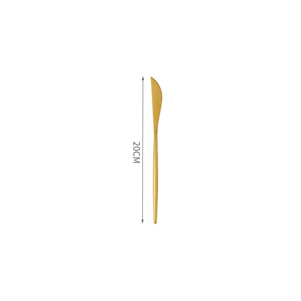 11 Piece Cutlery Set, Gold-Weilai Concept-Weilai Concept