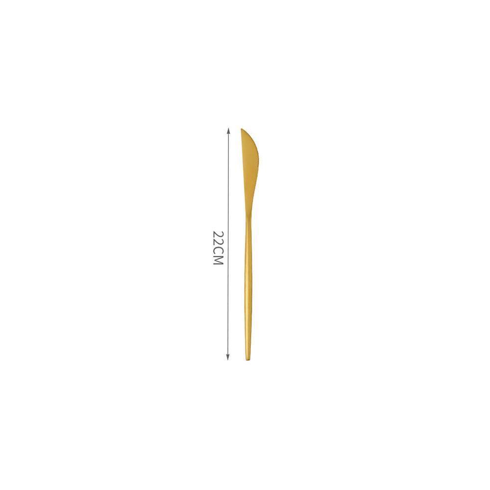 11 Piece Cutlery Set, Gold-Weilai Concept-Weilai Concept