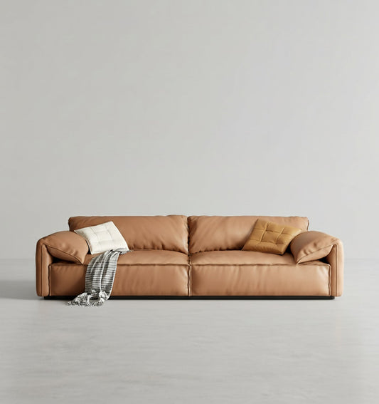 otto l411 three seater, four seater, modular sofa, leathaire in modern living room