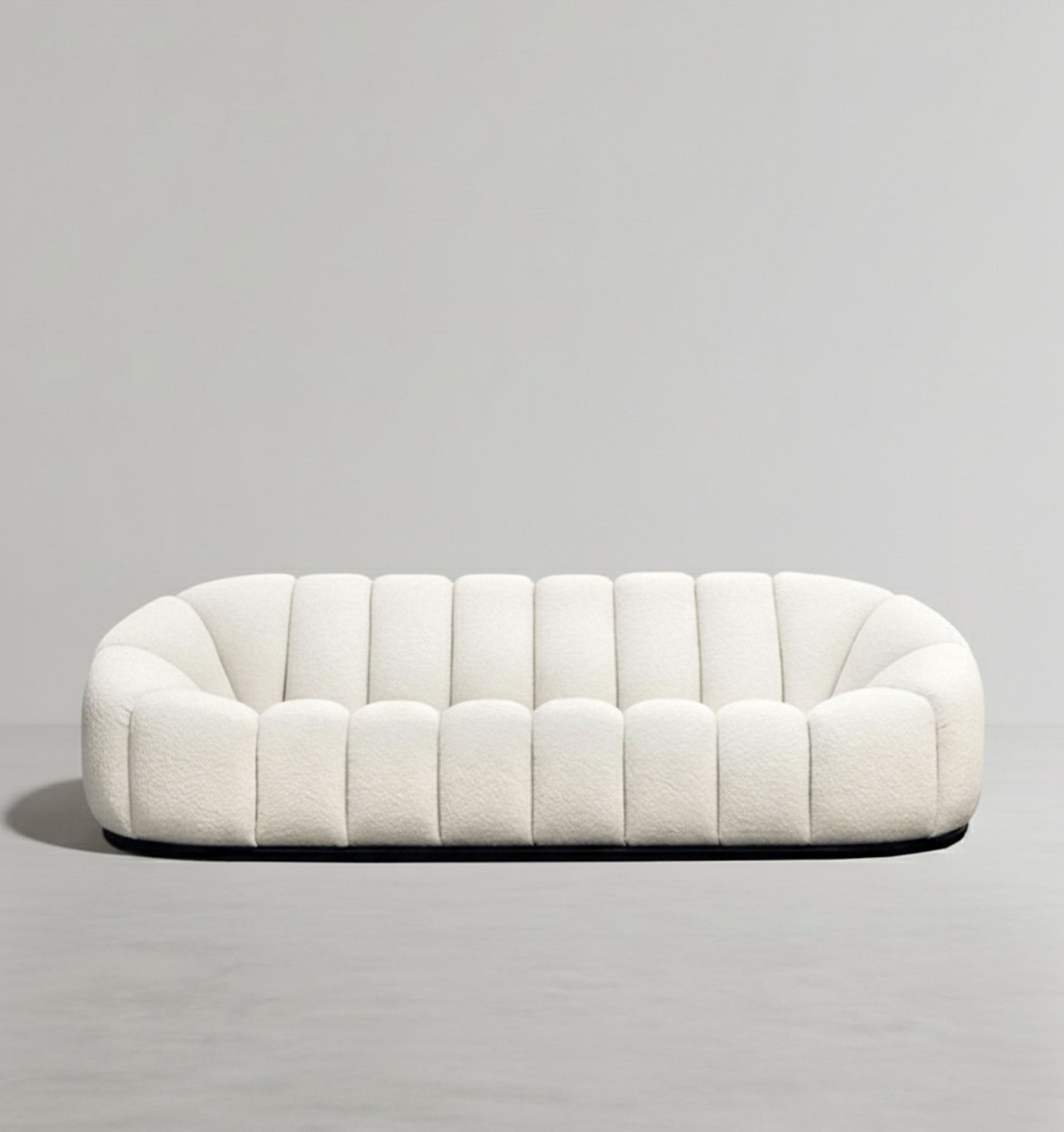 Arsav Pumpkin Three Seater Sofa, Boucle