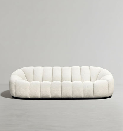 Arsav Pumpkin Three Seater Sofa, Boucle