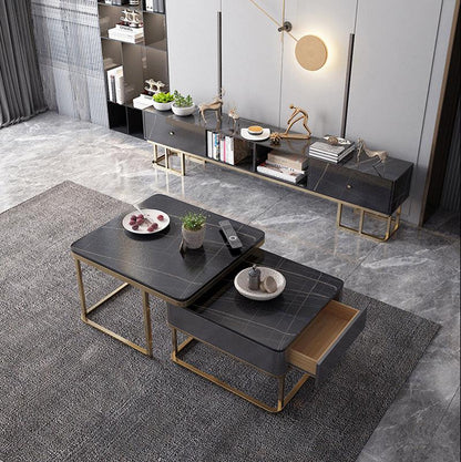 Lorelei Nesting Coffee Table Set, Sintered Stone-Weilai Concept-Weilai Concept