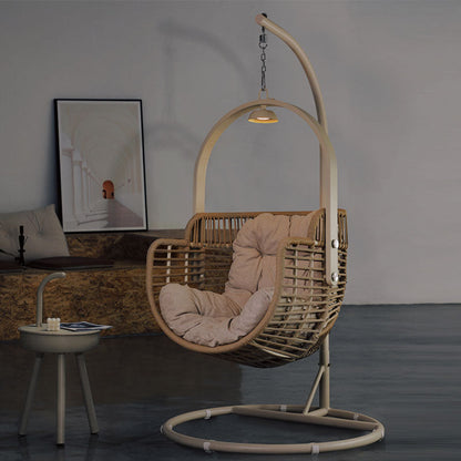 Galilea Rattan Garden Hanging Egg Chair with Stand, Indoor / Outdoor Furniture-Weilai Concept-Weilai Concept