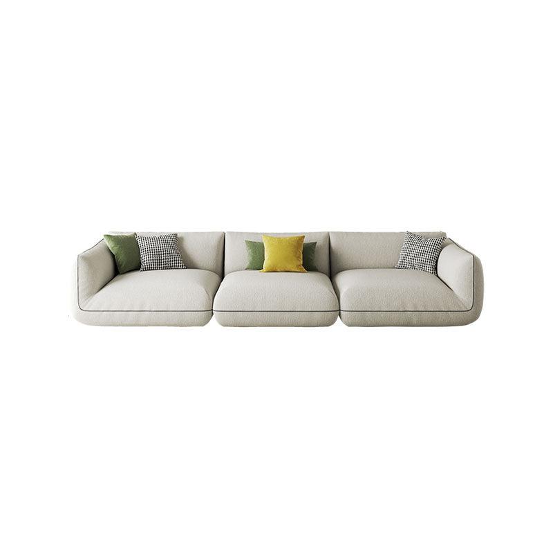 TOFU Agnes Three Seater Corner Sofa, Suede, Modular Sofa-Weilai Concept-Weilai Concept