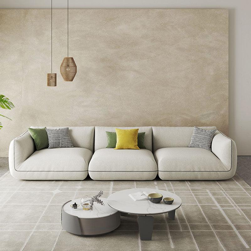 TOFU Agnes Three Seater Corner Sofa, Suede, Modular Sofa-Weilai Concept-Weilai Concept