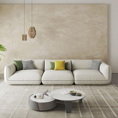 TOFU Agnes Three Seater Corner Sofa, Suede, Modular Sofa-Weilai Concept-Weilai Concept