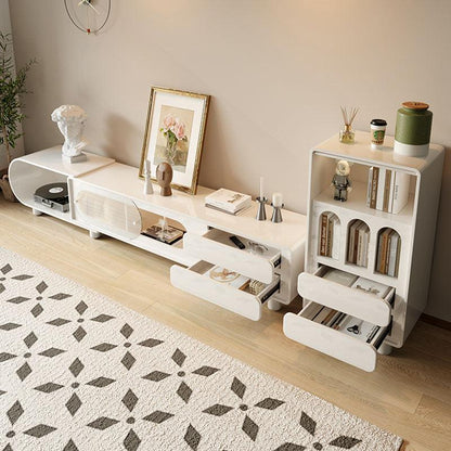 Odelette Living Room Set, Odelette TV Stand And Sideboard, Cream-Weilai Concept-Weilai Concept