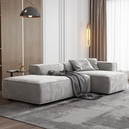 Yetta Three Seater, Four Seater Sofa, Corner Sofa, Grey Velvet-Weilai Concept-Weilai Concept