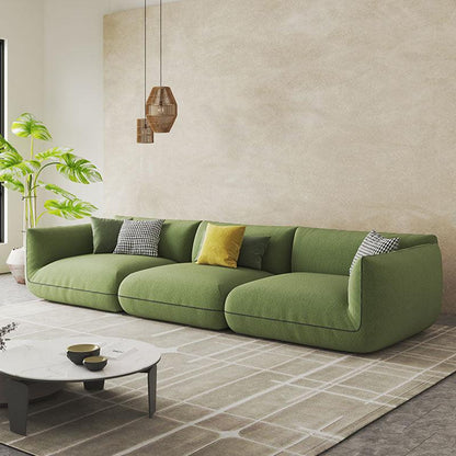 TOFU Agnes Three Seater Corner Sofa, Suede, Modular Sofa-Weilai Concept-Weilai Concept