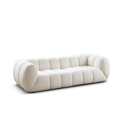 Randee BoBo Three Seater Sofa, White Boucle-Weilai Concept-Weilai Concept
