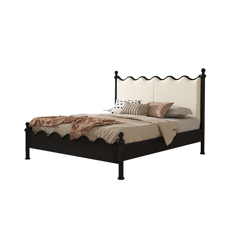 Roberta King Size / Super King Bed, Cream & Black-Weilai Concept-Weilai Concept