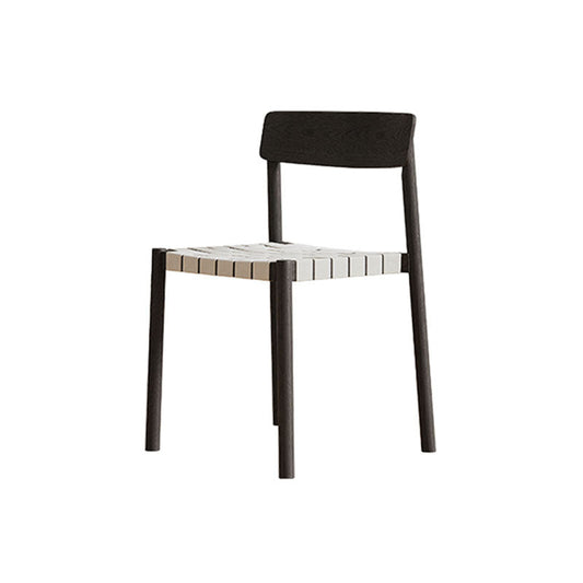 Eden Dining Chair, Black, Solid Wood & Linen-Weilai Concept-Weilai Concept