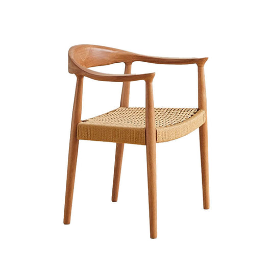 Abiram Rattan Dining Chair, Solid Wood-Weilai Concept-Weilai Concept