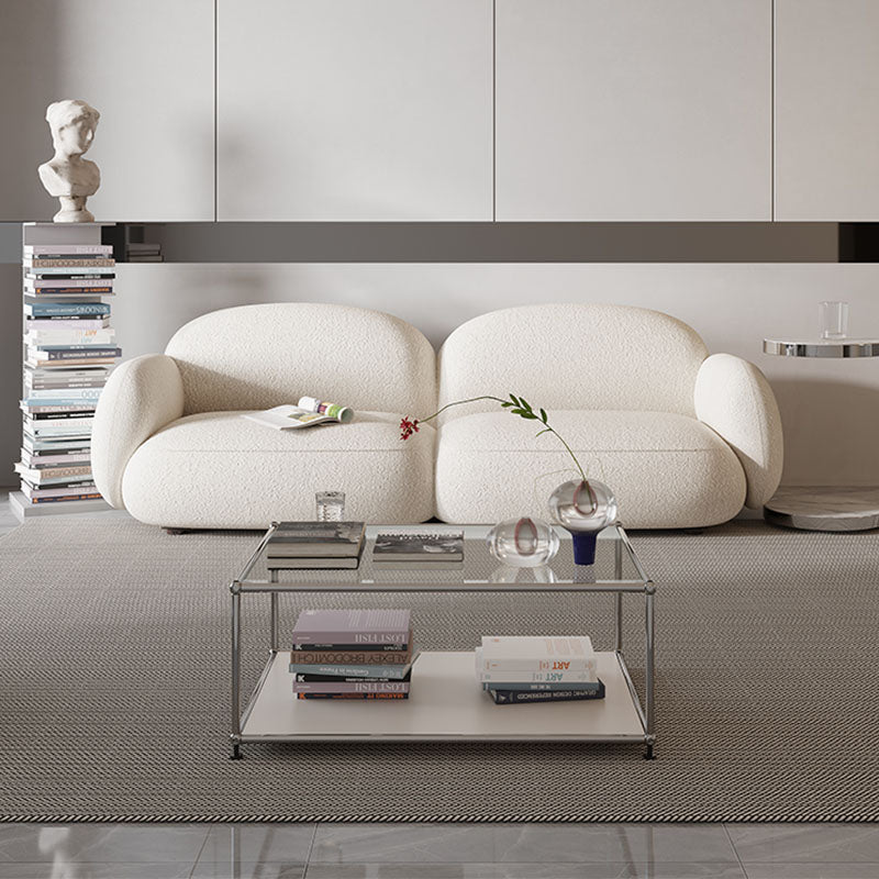 Caden Cloud Two Seater Sofa, White Boucle-Weilai Concept-Weilai Concept