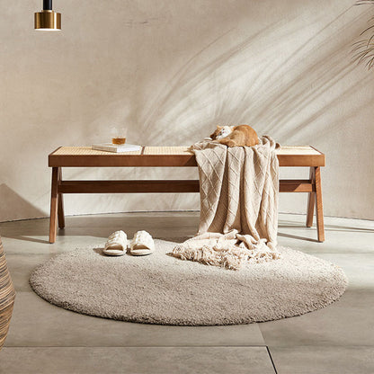 Patrick Rattan Bench, Ash Wood-Weilai Concept-Weilai Concept