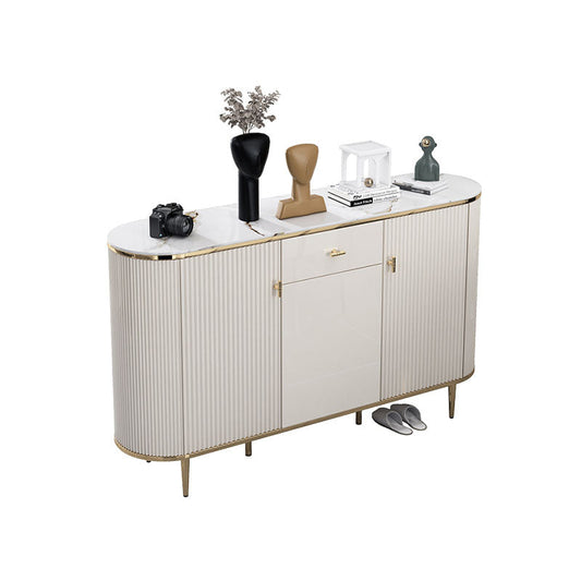 Drake Shoe Storage, White & Gold-Weilai Concept-Weilai Concept