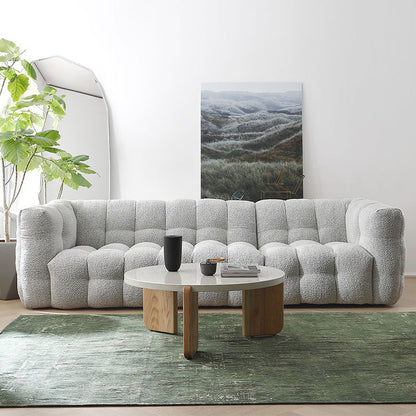 Zobah Two Seater, Three Seater Sofa, Grey Boucle-Weilai Concept-Weilai Concept