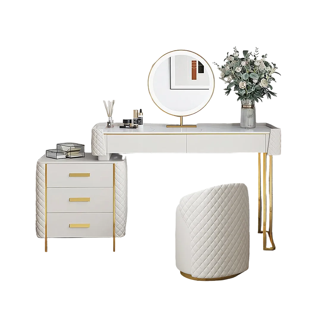 duran dressing table with led mirror, cream wall mirror