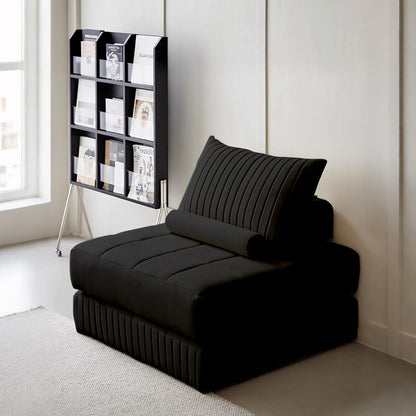 thorne lazy sofa bed, single sofa bed, leathaire in modern living room