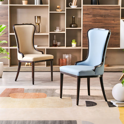 Inoue High Back Dining Chair, Leather