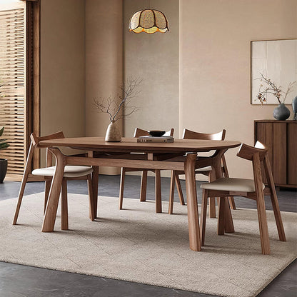 Aitken Round Folding Dining Table, Solid Wood