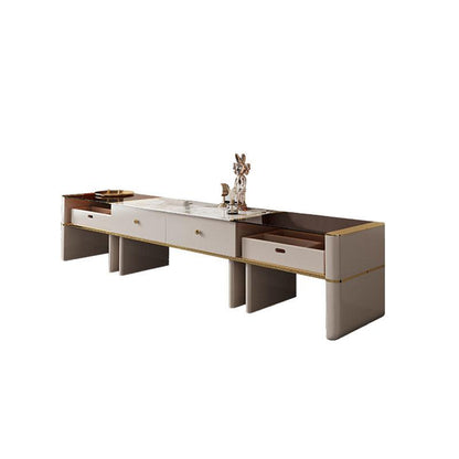 Coz Regid Square Coffee Table With TV Stand-Weilai Concept-Weilai Concept