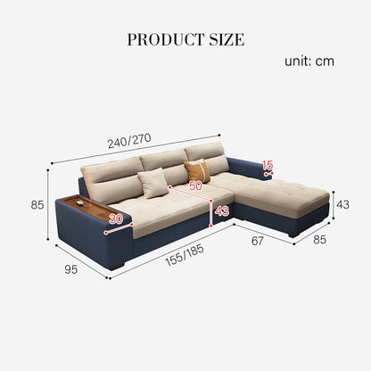 Lobo Sectional Sofa With Storage, Chaise Lounge Sofa Bed