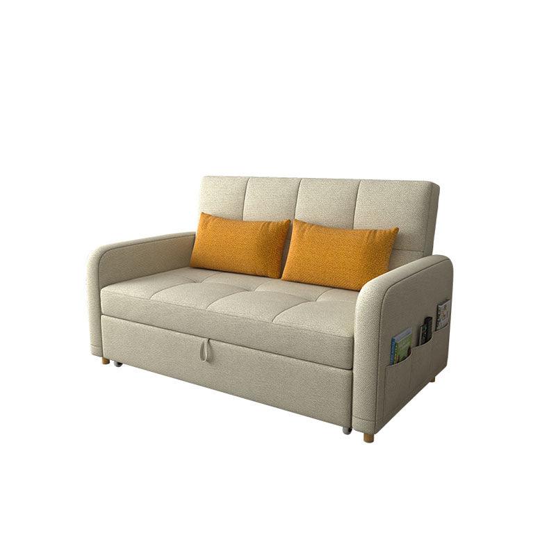 ML203 Three Seater Sofa Bed, L Shape Sofa Bed With Storage, Linen-Weilai Concept-Weilai Concept