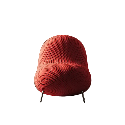 Cruz Easy Chair, Lounge Chair, Red