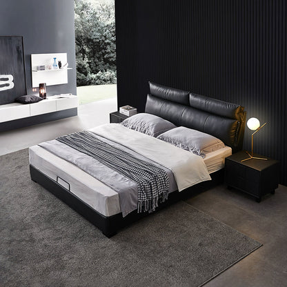Luca King Size Superking Size Bed, Leather-Weilai Concept-Weilai Concept