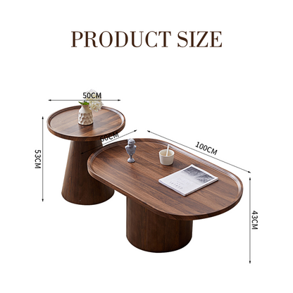 Osric Mid Century Coffee Table Set-Weilai Concept-Weilai Concept