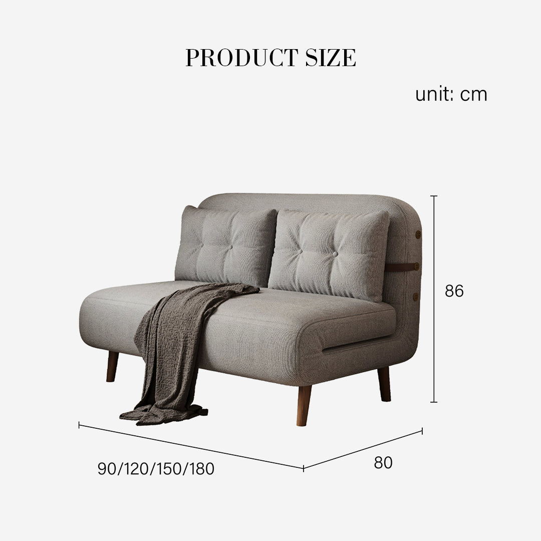 Evans Single Seater, Two Seater Sofa Bed, Linen-Weilai Concept-Weilai Concept