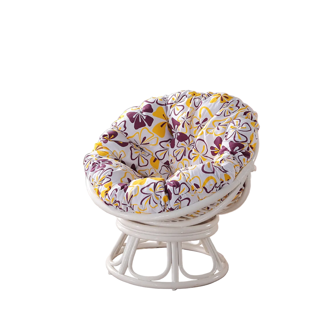 Trivedi Moon Armchair With Seat Cushion, Rattan