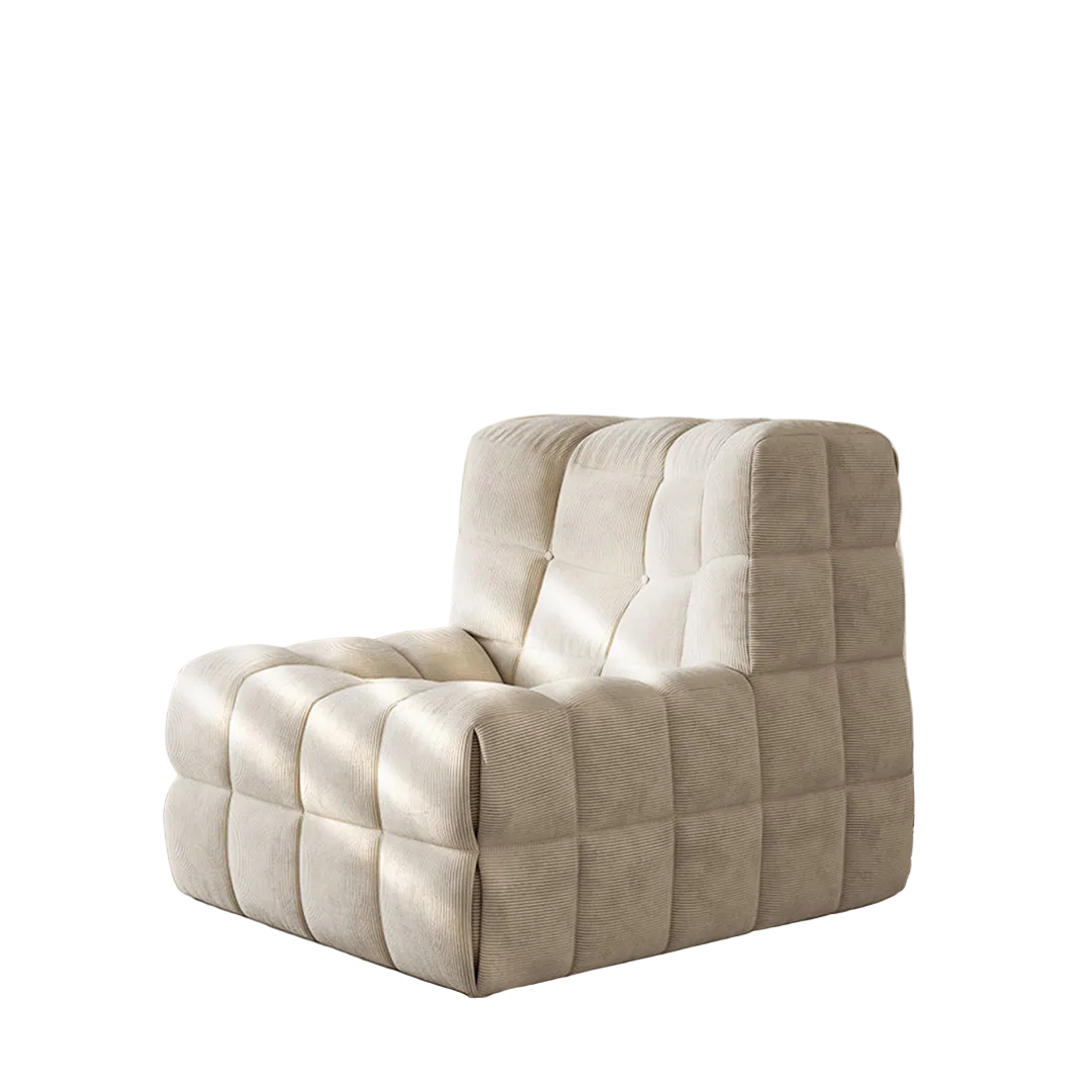 arneson single seater sofa, armchair, corduroy in modern living room