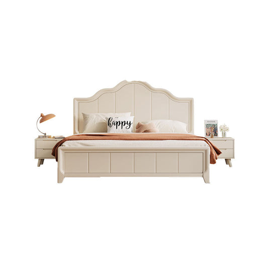 Agnes King Size / Super King Size Bed With Storage, Cream-Weilai Concept-Weilai Concept