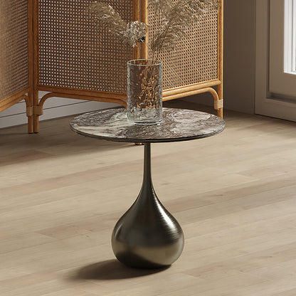 Echevarria Round Side Table, Marble