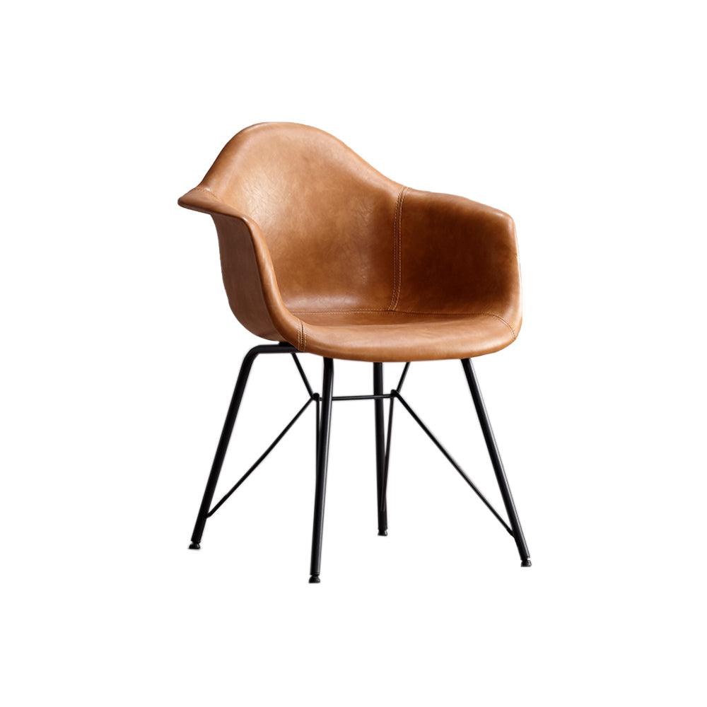 Bobby Dining Chair, Distressed Leather-Weilai Concept-Weilai Concept