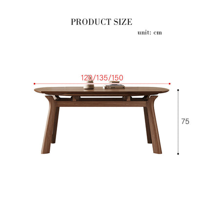 Aitken Round Folding Dining Table, Solid Wood