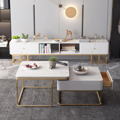Lorelei Nesting Coffee Table Set, Sintered Stone-Weilai Concept-Weilai Concept