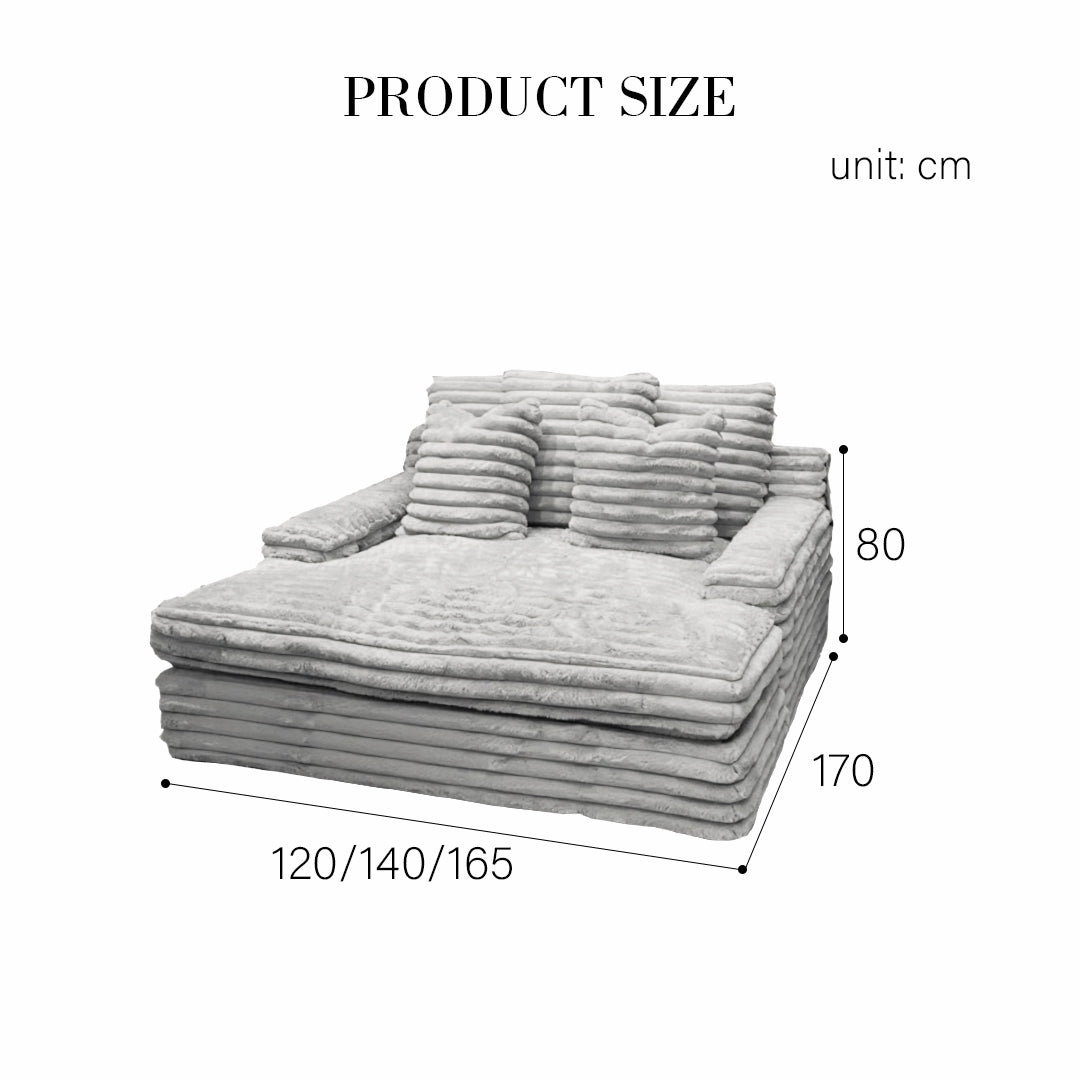 Echeverría Bean Bag Sofa, Day Bed Chaise, Armchair, Corduroy