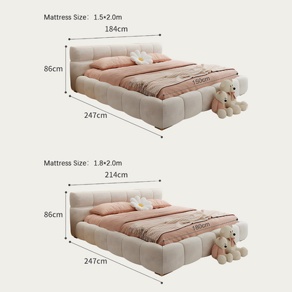 Mamie King Size Bed, More Sizes, Velvet With Storage, Gaslift-Weilai Concept-Weilai Concept