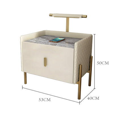 Taro Bedside Table, Cream-Weilai Concept-Weilai Concept