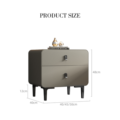 Valeria Bedside Table In Grey, Wood-Weilai Concept-Weilai Concept