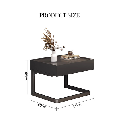 Romina Dark Bedside Table-Weilai Concept-Weilai Concept