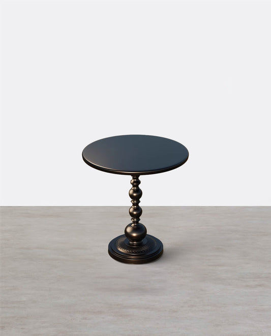 Xanthe Small Round Side Table, Black or White