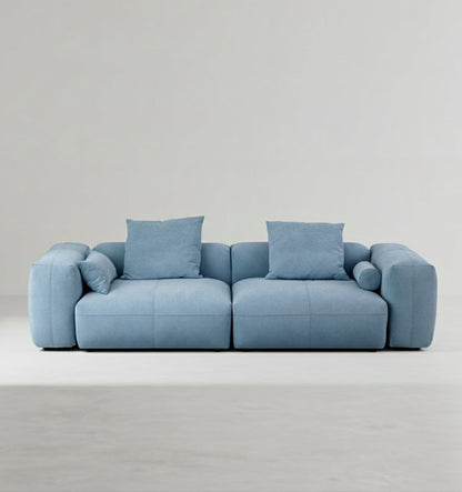 Gagnon Modular Sofa, Two Seater Sofa, Blue