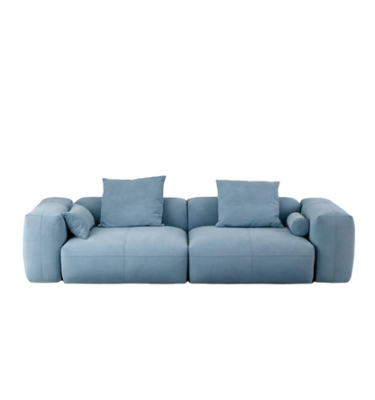 gagnon modular sofa, two seater sofa, blue in modern living room