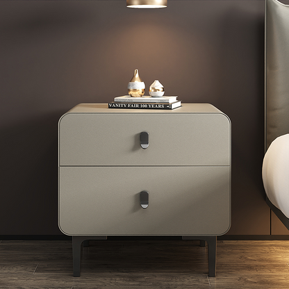Valeria Bedside Table In Grey, Wood-Weilai Concept-Weilai Concept