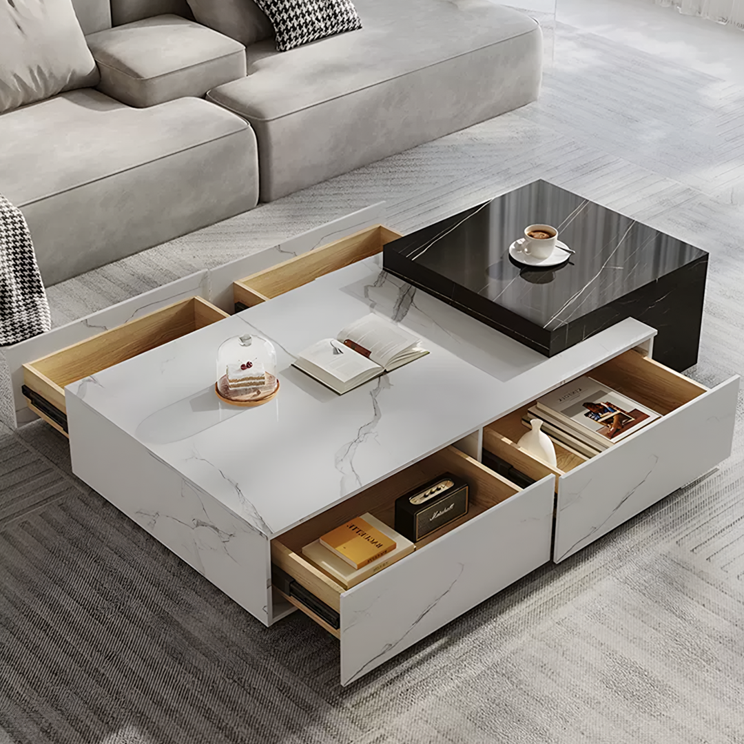 Erato Rectangle Nesting Coffee Table Set, Extendable-Weilai Concept-Weilai Concept