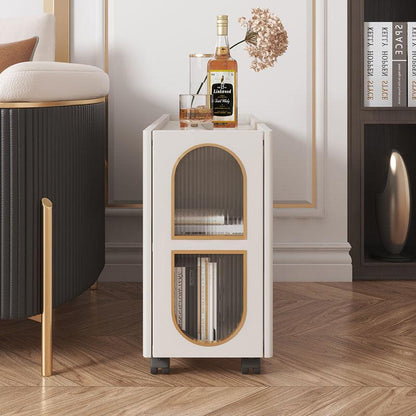 Dulcie Side Table With Wheels, Hallway Storage-Weilai Concept-Weilai Concept